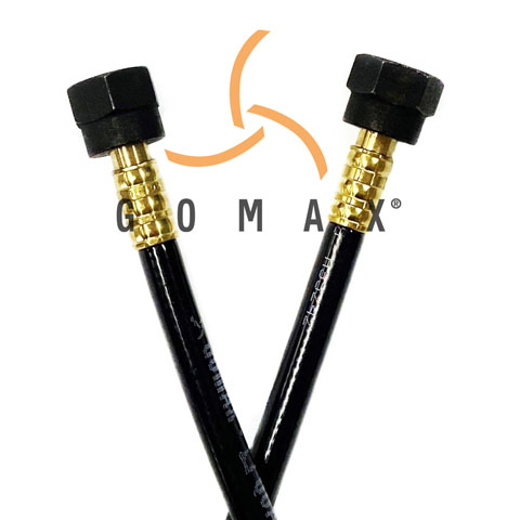 Hose 6mm 3/8" F/Fl Straight  x 3/8" F/Fl Straight - 600mm