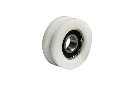 55mm Square Profile Delrin Wheel & 12mm ID Bearing