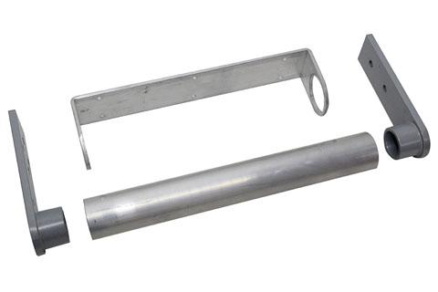 CRH Door Handle End Bracket - Grey