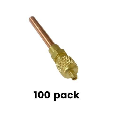 Pro-Set Access Valve 1/4"MSAE x 1/4" Tube - 68 Bar (100 Pk)