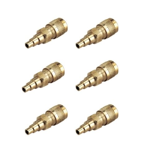 Pro-Set Access Valve 1/4"MSAE x 3/16" 1/4" 5/16" ODF No Tail - 68 Bar (6 Pk)