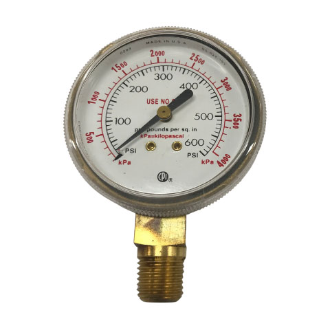 Pro-Set Nitrogen Regulator LP Gauge - 0-4000KPA (600psi)