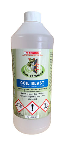 Coil Blast is a powerful highly concentrated, non-acidic cleaner. Formulated for heavily contaminated coils.
Features:
Strong degreasing action
Brightens and deodorises coils
Developed for the most difficult blocked coils