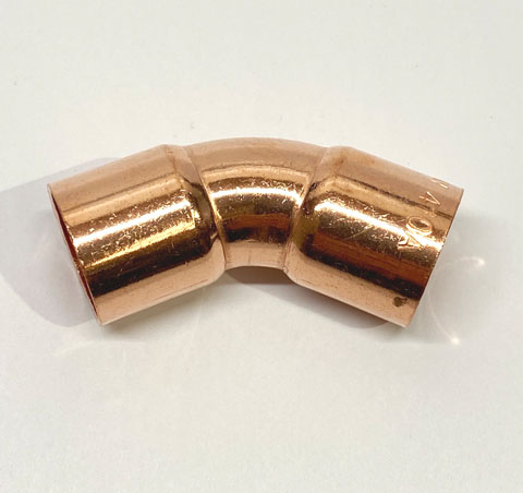 Copper Elbow - 45 degree - 1/2" - F/F (R410A) LR - 5 Pack 