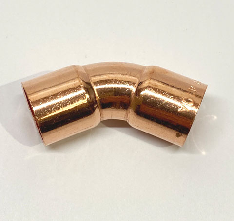 Copper Elbow - 45 degree - 1-1/8" - F/F SR - 2 Pack