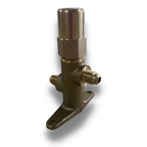 Capped Line Valve 1/4 MSAE 120 Bar (Foot Mount)