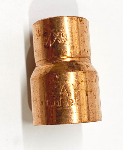 Copper Reducer - 130 Bar - 1/2" OD x 3/8" ID