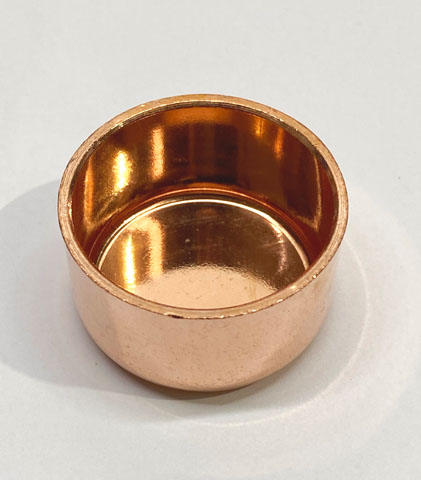 Copper Stop End - 2-1/8"