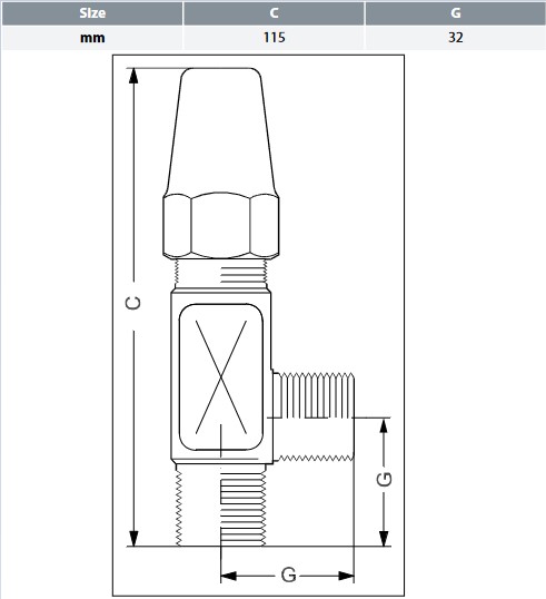 Danfoss Needle Valve SNV-ST Angle 1/4" FPT X 1/4" MPT