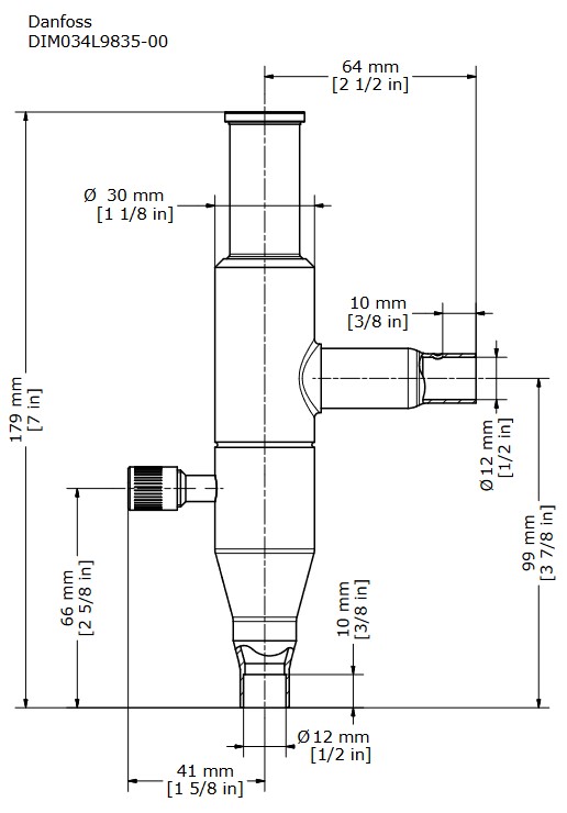 Danfoss Evap Pressure Regulator KVP12 0-79psig 1/2" ODS