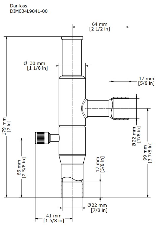 Danfoss Evap Pressure Regulator KVP22 0-79psig 7/8" ODS