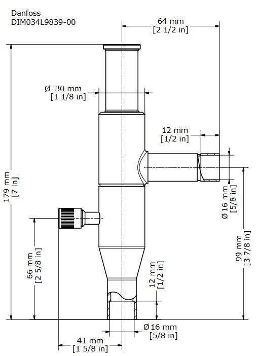 Danfoss Evap Pressure Regulator KVP15 0-79psig 5/8" ODS