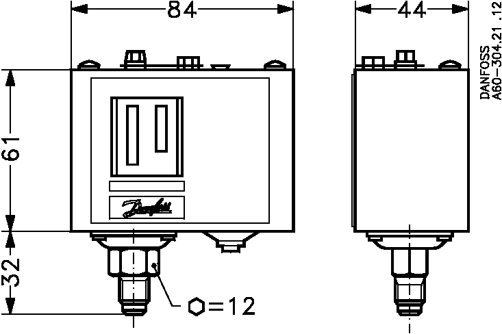 Low Pressure Control KP1 LP :Auto 1/4"MSAE 