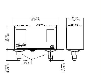 Dual Pressure Control KP15 Convertible Auto/Man 1/4"MSAE