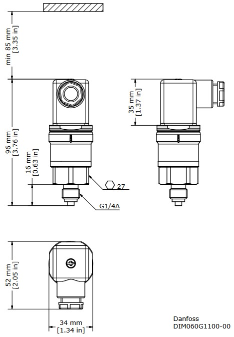 Pressure Transmitter MBS 3000 - 0-6 bar