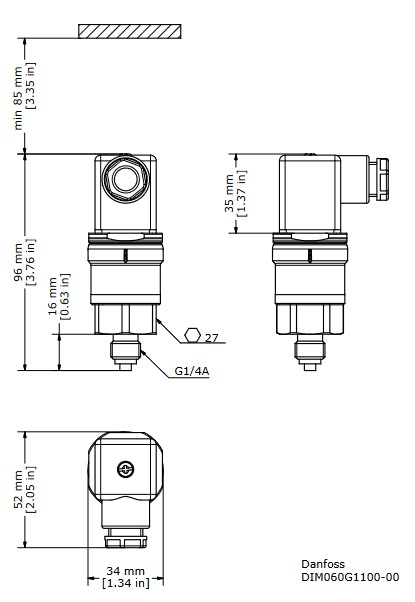 Pressure Transmitter MBS 3000 - 0-400 Bar 