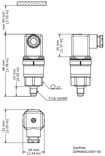 Pressure Transmitter AKS 3000 -1-12 Bar 