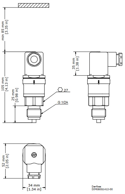 Pressure Transmitter MBS 3000 - 0-16 Bar 