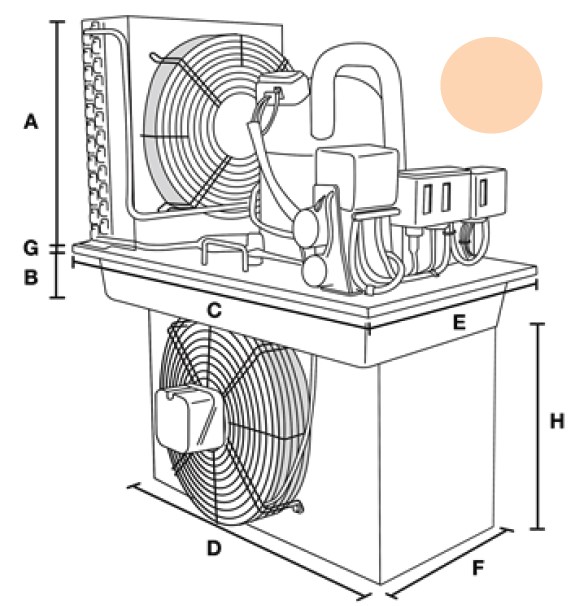 Drop-in Unit - MT R404A - 1300W @ 5.0KTD
