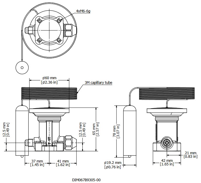 Element R449A TE12 TX Valve Ext Equal -40/+10C 3M