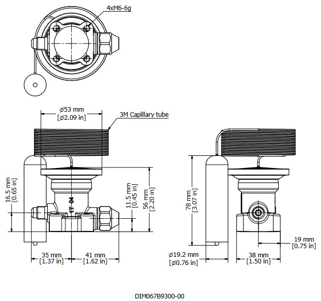 Element R449A TE5 TX Valve Ext Equal 40/+10C 3M Airefrig