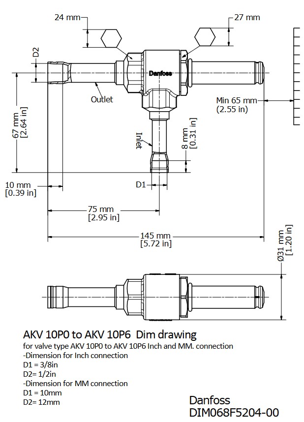 Electronic Expansion Valve AKV 10P0