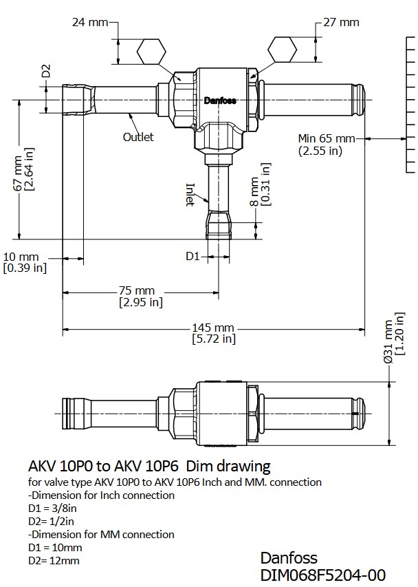 Electronic Expansion Valve AKV 10P1
