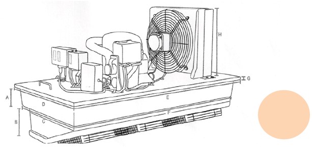 Drop-in Unit - Low Profile - MT R404A - 2280W @ 7.0KTD