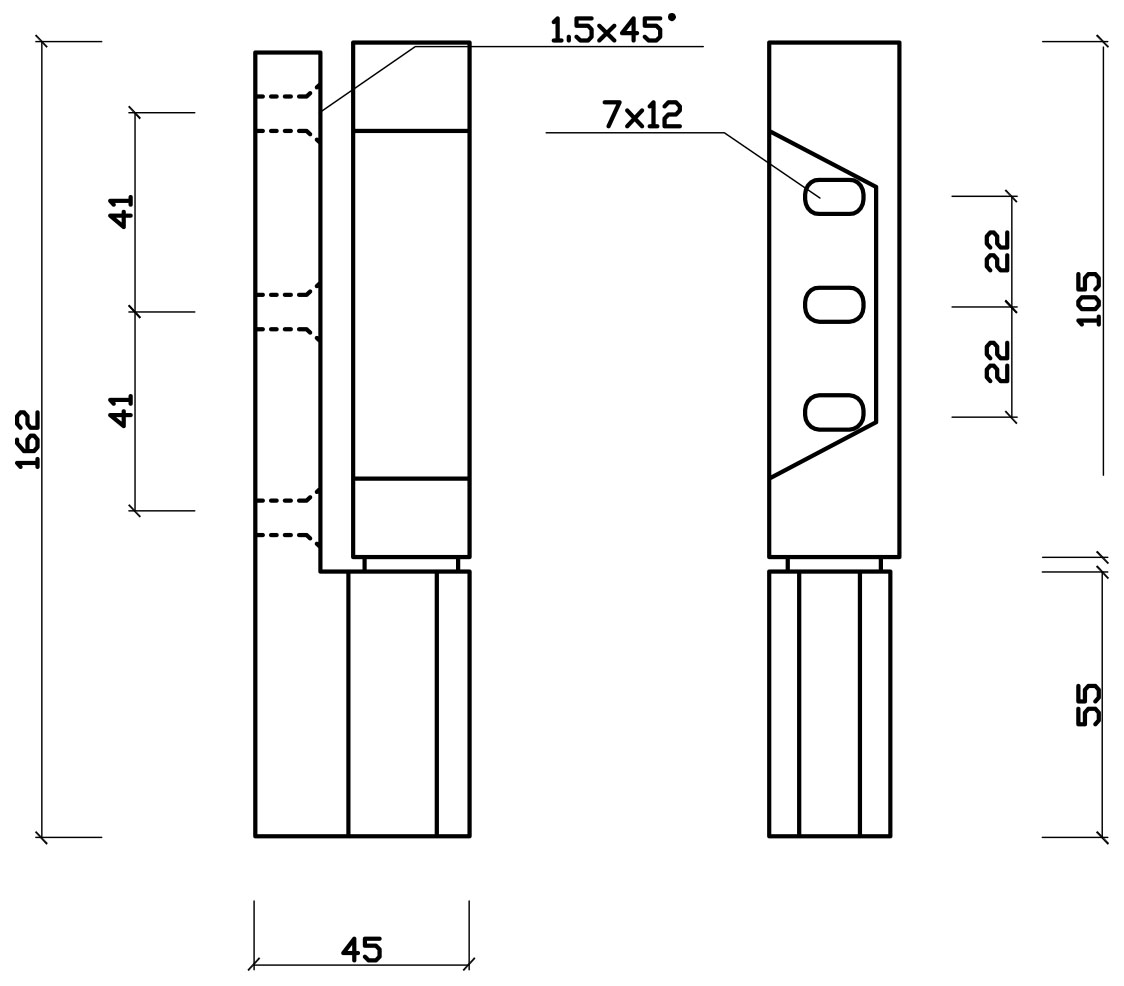 Edgemount Cam Rise Self Closing Hinge 32mm Offset 