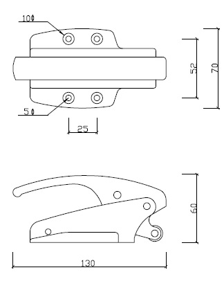 CRH Cabinet Latch With Padlocking Provision