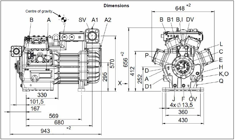 BOCK Semi-Hermetic Compressor HGX88E/3235-4 (14298)