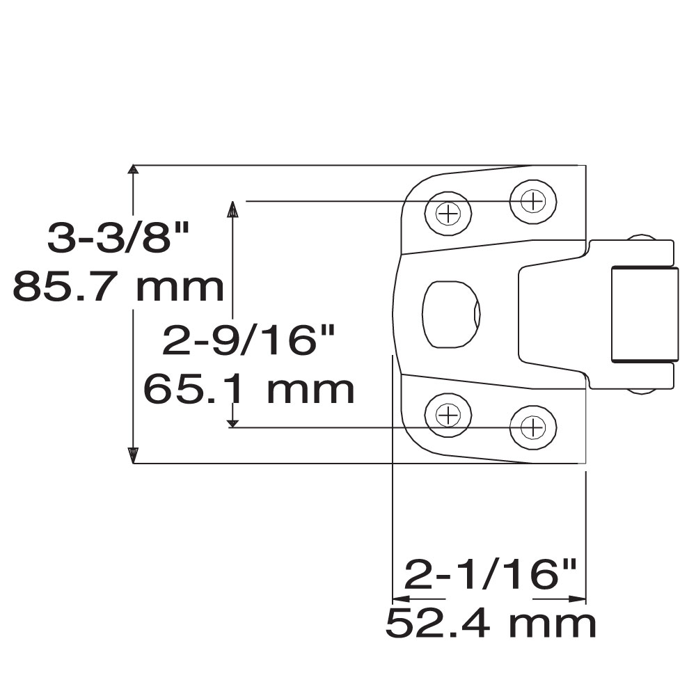 Kason Strike 44mm-63mm Offset To Suit Kason K56 Latches