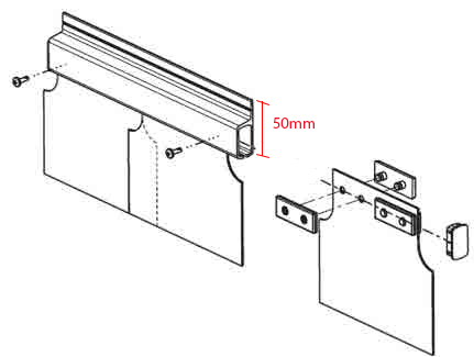 Thermal Flex Strip Door Curtain Kit - 1550mm(w) x 2240mm(h)