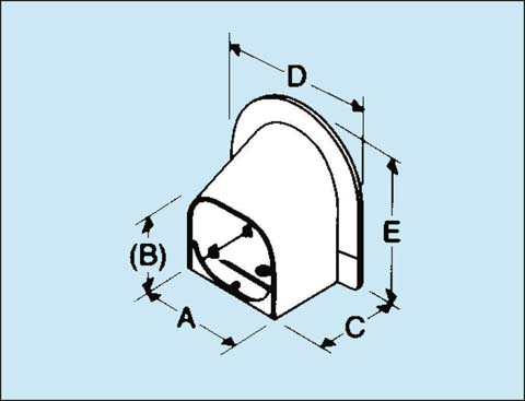 Corner Cap - 100mm - Ivory