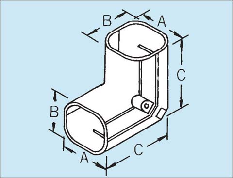 Elbow 90 Degree (Vertical) - 140mm - Ivory