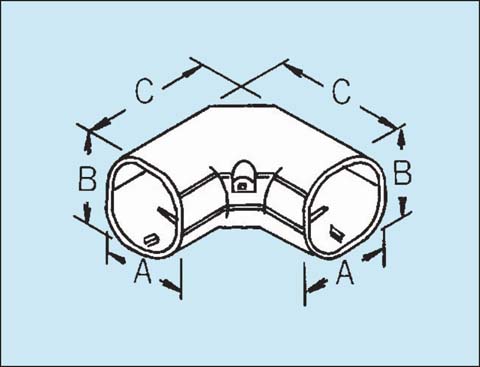 Elbow 90 Degree (Horizontal) - 75mm - Ivory