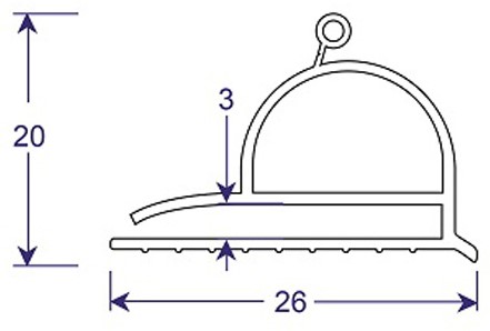 R Style Flap Gasket - 25m Roll