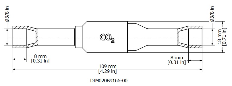 Danfoss Check Valve - NRV10SH High Pressure 3/8" 90 Bar CO2