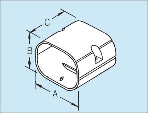 Duct Connector Socket - 140mm - Ivory