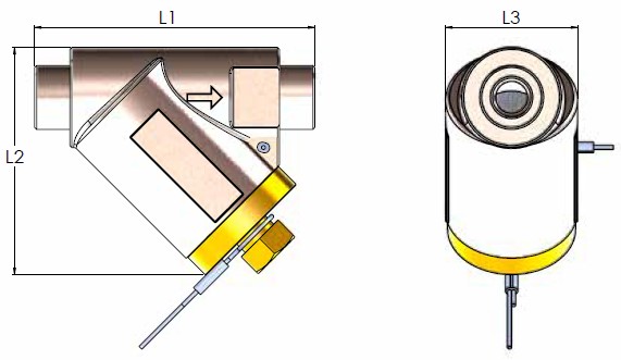 High Pressure Y Dirt Filter - CO2 90 Bar - 1/4" ODF