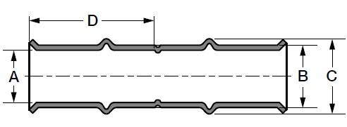 RLS Press Fitting - Coupling - 3/8" FF HNBR