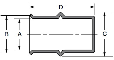 RLS Press Fitting - End Cap - 5/8" FF HNBR