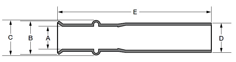 RLS Press Fitting - Reducing Bushing - 1-1/8" OD - 7/8" FF HNBR