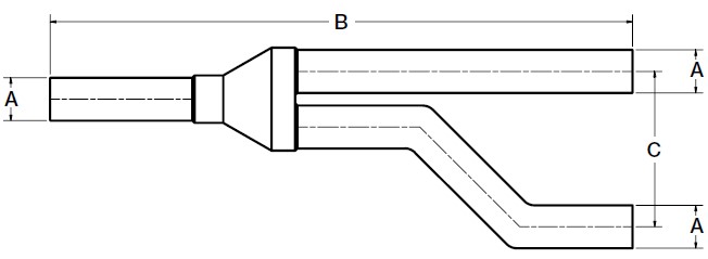 Press Fitting - Insulated Y-Joint - 1-3/8"