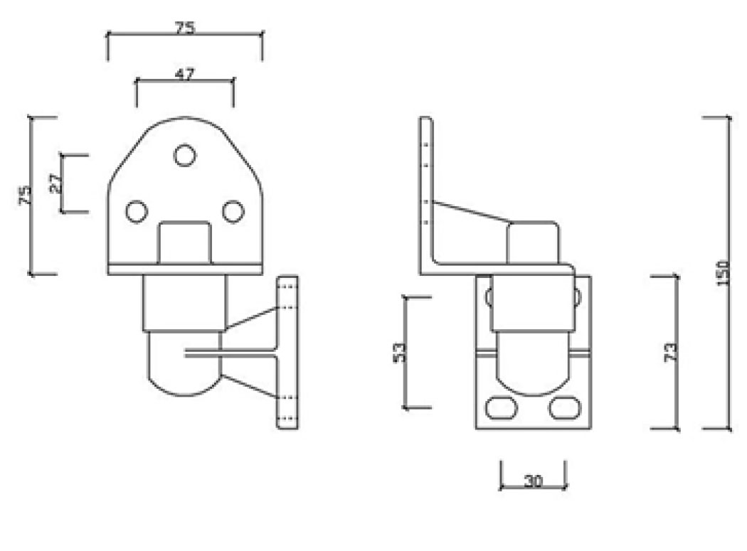 Rota-Cam Rise Coolroom Hinge Interchangeable Left + Right
