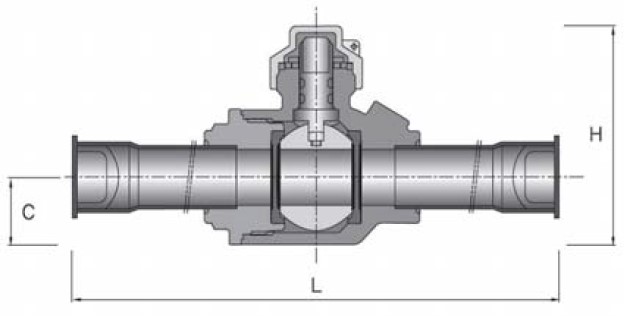 Essen Ball Valve 1/4" Solder - 60 Bar