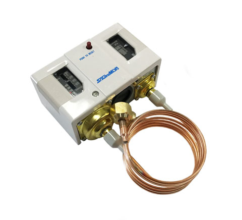 Saginomiya Dual Pressure Controls come complete with mounting brackets and flare nuts.