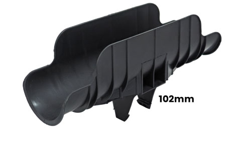 Insuguard 40mm x 40mm Strut Saddle - Black 108mm