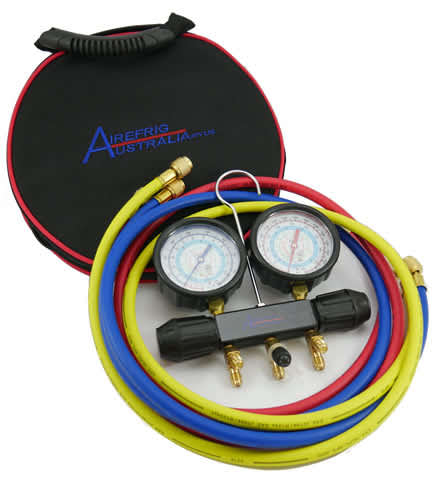 Pro-Set Workingmans Manifold, Gauges Hoses - R410A & R32