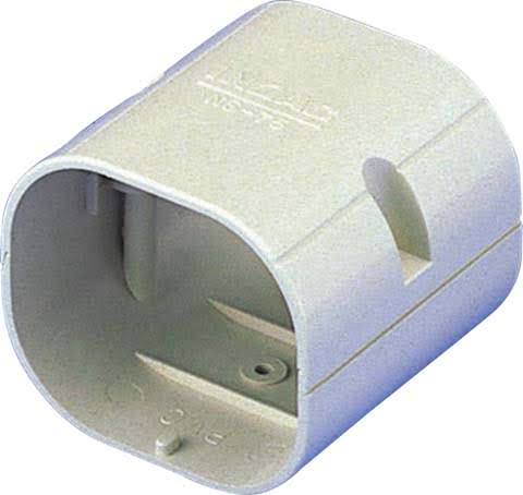 Duct Connector Socket - 100mm - Ivory